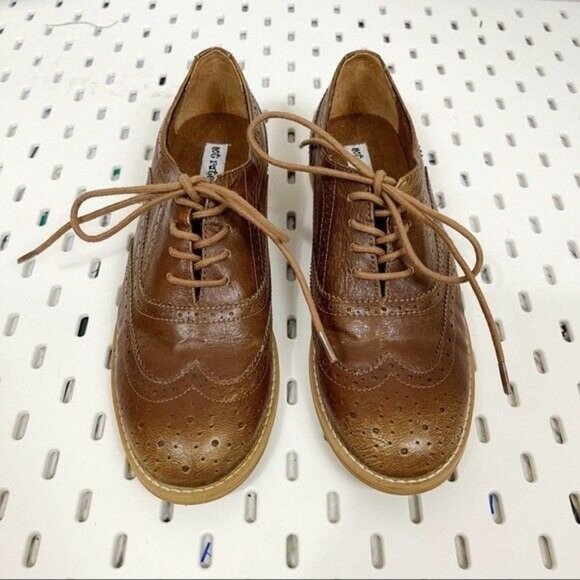Not Rated Shoes - Not Rated Brown Lace Up Wingtip Oxford Loafers 6